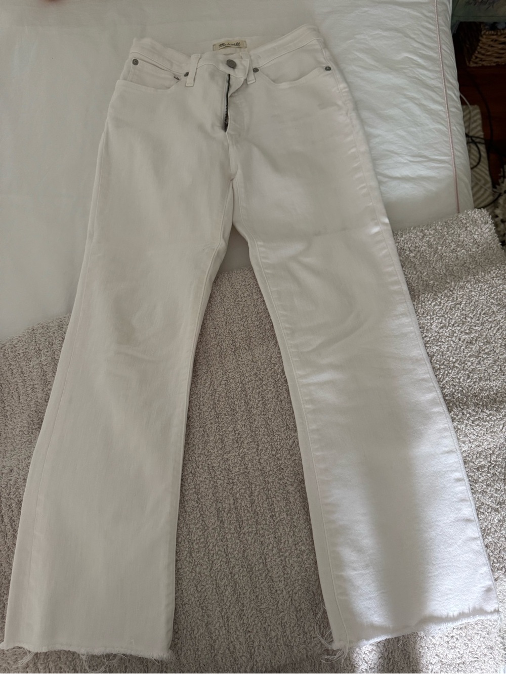 Madewell Cali Demi Boot White Size 27